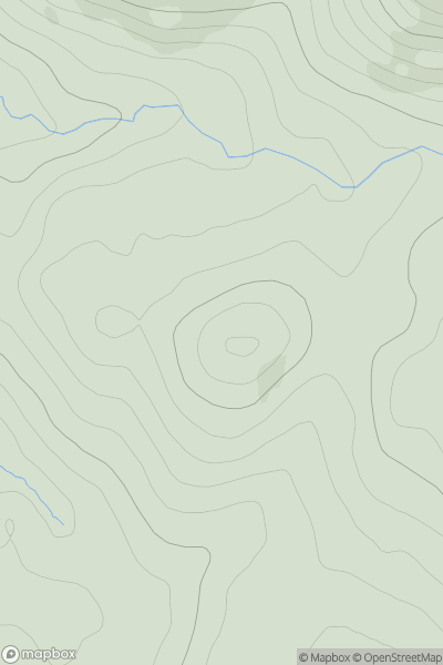 Thumbnail image for Cnoc a' Choire Mhoir [Arran and Holy Island] showing contour plot for surrounding peak